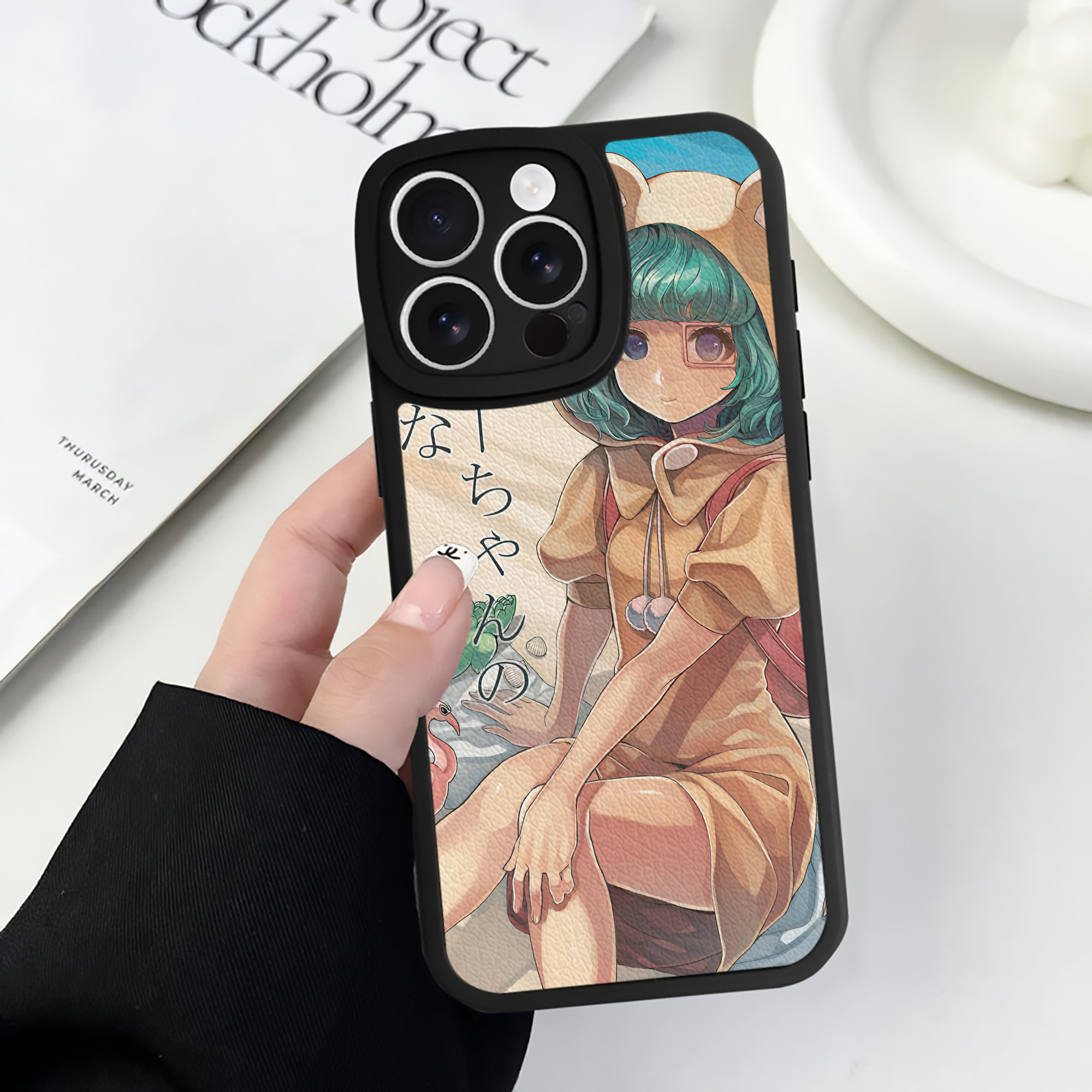 （画像用） ワンピース ONE PIECE 【iPhone 16シリーズ対応】シリコンスマホケース（レザー調） 材質：シリコン